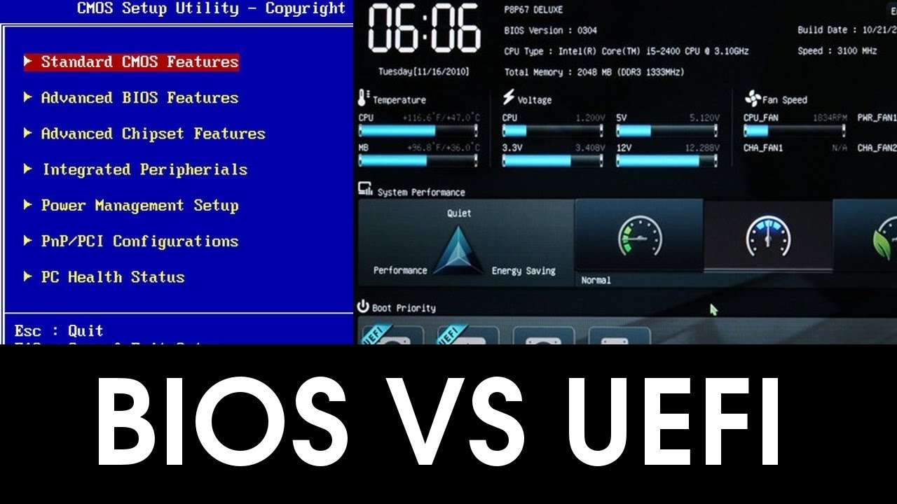 BIOS и UEFI в планшетах: в чём разница